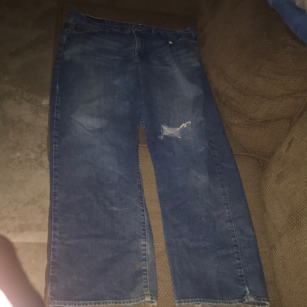 Lucky Brand distress jeans size 38 flap pocket